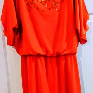 Chic Orange Mini Dress